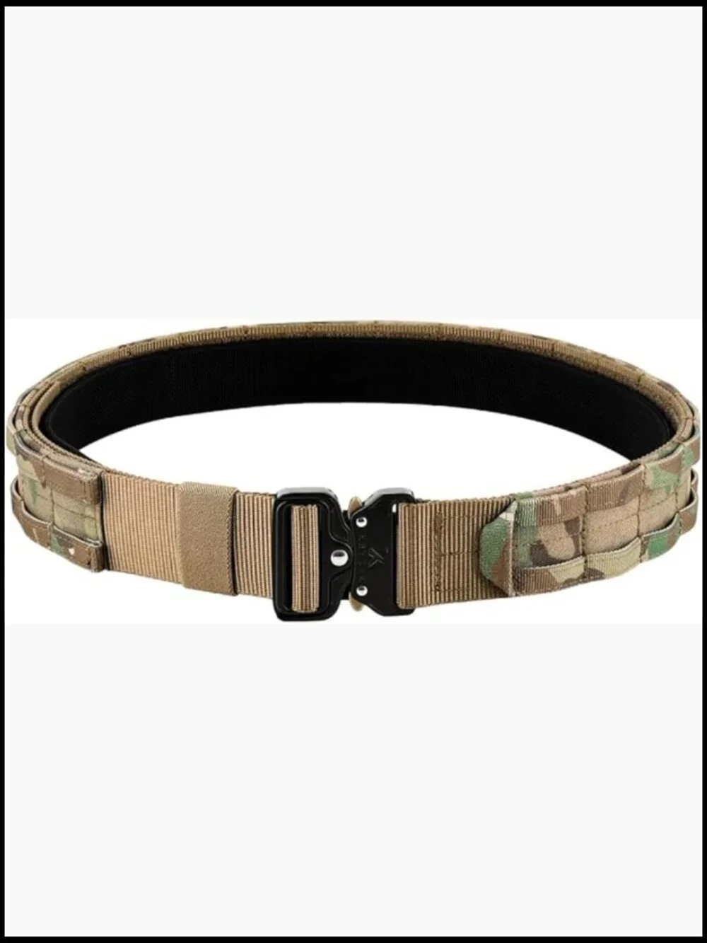 2-in-1 Quick Release Tactical MOLLE Belt with Inner and Outer Belt